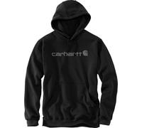 Carhartt Marquette Logo Sudadera con capucha, negro-gris, tamaño L para Hombres