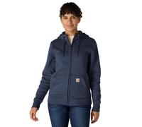 Carhartt Sudadera Full-Zip, Relaxed Fit, tejido de grosor medio Para Mujer, Azul marino, S