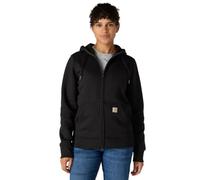 Carhartt Sudadera Full-Zip, Relaxed Fit, tejido de grosor medio Para Mujer, Negro, L