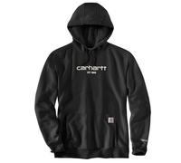 Carhartt Sudadera ligera con logotipo gráfico Force Relaxed Fit para hombre, Negro -, Large