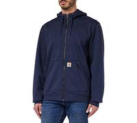 Carhartt Sudadera Wind Fighter, Full-Zip, Relaxed Fit, tejido de grosor medio Para Hombre, Azul marino, S