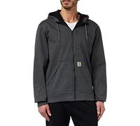 Carhartt Sudadera Wind Fighter, Full-Zip, Relaxed Fit, tejido de grosor medio Para Hombre, Gris carbón jaspeado, XL
