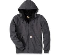 Carhartt Sudadera Wind Fighter, Full-Zip, Relaxed Fit, tejido de grosor medio Para Hombre, Gris carbón jaspeado, L