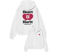 Carhartt - Sudaderas - W' Hooded Heart II Hartt Jacket Ash Heather para Mujer - Talla M - Gris Gris M