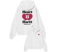 Carhartt - Sudaderas - W' Hooded Heart II Hartt Jacket Ash Heather para Mujer - Talla S - Gris Gris S