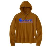 Carhartt Loose Fit Fall Graphic Sudadera con capucha para mujer, marrón, Talla M