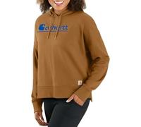 Carhartt Loose Fit Fall Graphic Sudadera con capucha para mujer, marrón, tamaño S
