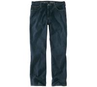 Carhartt Vaqueros de hombre Rugged Flex Relaxed Straight Jean Azul claro Chambray W33-L36