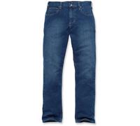 Carhartt, Hombre, Vaquero Con 5 Bolsillos, Ajuste Ligeramente Holgado, Tecnología Rugged Flex®, Azul Coldwater, W33 / L36