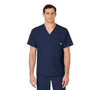 Carhartt W123 - Camiseta médica con Cuello en V para Hombre, Marino, 2X
