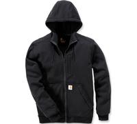 Carhartt Wind Fighter Zip Sudadera con capucha, negro, Talla S