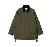 Carhartt Wip- Abrigo de Nylon con Cuello de Pana- Jackets- Hombre- Verde- M- Abrigo de Nylon con Cuello de Pana