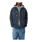 Carhartt Wip- Abrigo de Trabajo Moderno Pinstripe Ink- Jackets- Hombre- Azul- L- Abrigo de Trabajo Moderno Pinstripe Ink