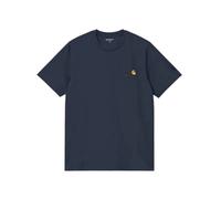 Carhartt Wip- American Script T-Shirt- Tops- Hombre- Azul- 2XL- American Script T-Shirt