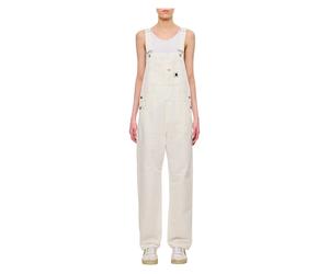 Carhartt Wip- Bib Overall Straight- Jumpsuits & Playsuits- Mujer- Blanco- M- Bib Overall Straight