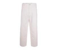 Carhartt Wip- Vaqueros Blancos de Seda y Nailon- Trousers- Hombre- Blanco- S- Vaqueros Blancos de Seda y Nailon