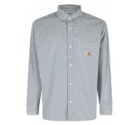 Carhartt Wip- Camisa de Manga Larga Daldry- Shirts- Hombre- Azul- S- Camisa de Manga Larga Daldry