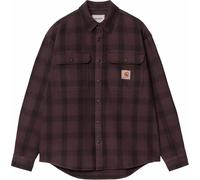 Camisa de cuadros Relaxed Carhartt WIP Edmands para hombre Ref. I035951-3J2XX Color Burdeos Talla M