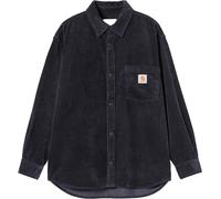 Carhartt WIP - Camisas - L/S Loyde Shirt Dark Navy Rinsed - Talla M - Azul marino Azul marino M