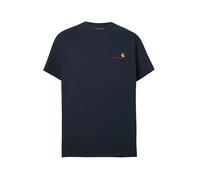 Carhartt WIP Camiseta 'American Script' navy / amarillo oscuro / rojo oscuro XS navy / amarillo oscuro / rojo oscuro