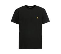 CARHARTT WIP Camiseta de manga corta para hombre, Negro/Oro, X-Large