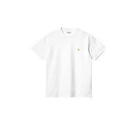 CARHARTT WIP Camiseta S/S Chase para hombre blanca, Color blanco., M