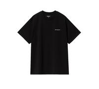 Carhartt WIP - Camisetas - S/S Script Embroidery T-Shirt Black / White - Talla S - Negro Negro S