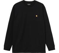Carhartt WIP - Camisetas - L/S Chase T-Shirt Black / Gold - Talla L - Negro Negro L