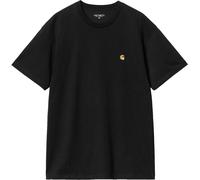 Carhartt WIP - Camisetas - L/S Chase T-Shirt Black / Gold - Talla XL - Negro Negro XL