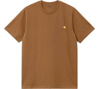 Carhartt WIP - Camisetas - S/S American Script T-Shirt Hamilton Brown - Talla S - Marrón Marrón S