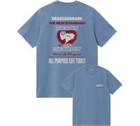 Carhartt WIP - Camisetas - S/S Arcan T-Shirt Sorrent - Talla M - Azul Azul M