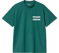 Carhartt WIP - Camisetas - S/S Catalogue T-Shirt Rainforest / White - Talla M - Verde Verde M