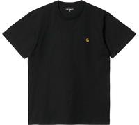 Carhartt WIP - Camisetas - S/S Chase T-Shirt Black / Gold - Talla XL - Negro Negro XL