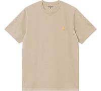 Carhartt WIP - Camisetas - S/S Chase T-Shirt Fleur De Sel / Gold - Talla L - Beige Beige L