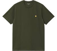 Carhartt WIP - Camisetas - S/S Chase T-Shirt Olive / Gold - Talla XL - Caqui Caqui XL