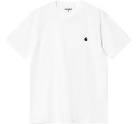 Carhartt WIP - Camisetas - S/S Madison T-Shirt White Black - Talla M - Blanco Blanco M