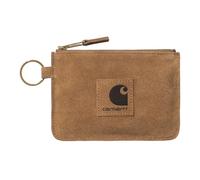 CARHARTT WIP Cartera de Gamuza marrón con Cremallera