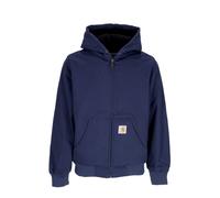 Carhartt Wip- Chaqueta Activa Azul con Forro de Vellón- Sweatshirts & Hoodies- Hombre- Azul- S- Chaqueta Activa Azul con Forro de Vellón