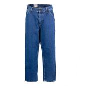 Carhartt Wip- Pantalones Carpintero Lavado Claro Corte Holgado- Jeans- Hombre- Azul- W33 L32- Pantalones Carpintero Lavado Claro Corte Holgado