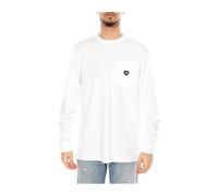 Carhartt Wip- L/S Pocket Heart T-Shirt- Tops- Hombre- Blanco- L- L/S Pocket Heart T-Shirt