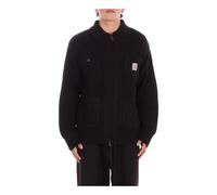 Carhartt Wip - Logo Zip Sweater - Knitwear - Hombre - Negro - L -