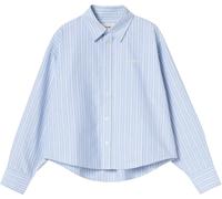 Carhartt WIP - Marcas - W' L/S Kanan Shirt Kanan Stripe Bleach para Mujer - Talla S - Azul Azul S