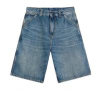 CARHARTT WIP Men's Denim OG Single Knee Short Blue Destroy Wash Splatter