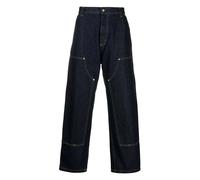 Carhartt Wip- Pantalón con Doble Rodillera para Hombre- Jeans- Hombre- Azul- L- Pantalón con Doble Rodillera para Hombre