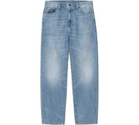 Carhartt WIP - Pantalones - Aaron Pant Denim Blue Burst Washed - Talla 30 US - Blanco Blanco 30 US
