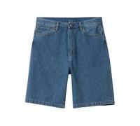 Carhartt Wip- Pantalones Cortos de Denim- Shorts- Hombre- Azul- W32- Pantalones Cortos de Denim