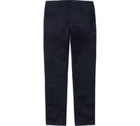 Carhartt WIP - Pantalones - Sid Pant Lamar Stretch Twill Dark Navy Rinsed de Algodón - Talla 34 US - Azul marino Azul marino 34 US