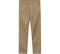 Carhartt WIP - Pantalones - Sid Pant Lamar Twill Leather Rinsed - Talla 30 US - Beige Beige 30 US