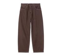 Carhartt Wip- Pantalones Vaqueros Pierna Ancha Teñidos en Piedra- Jeans- Hombre- Marrón- S- Pantalones Vaqueros Pierna Ancha Teñidos en Piedra