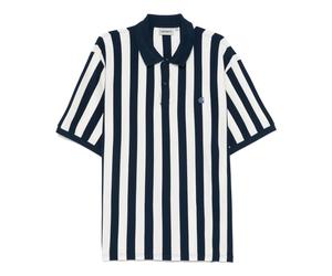 Carhartt Wip - Polo a Rayas Jacquard Boynton - Tops - Hombre - Blanco - S -